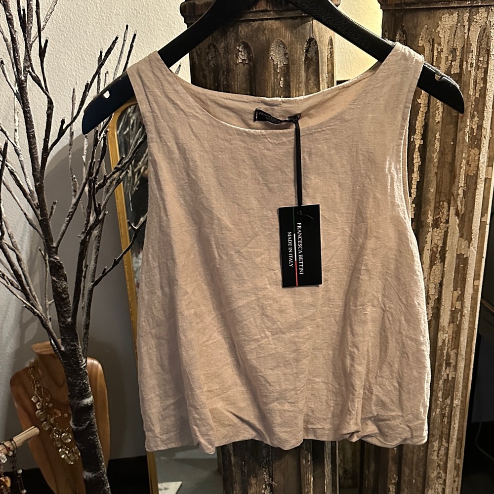 Stylish Beige Tank Top